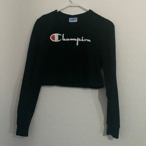 Champion Womens long sleeve cropped tee Xtra-small